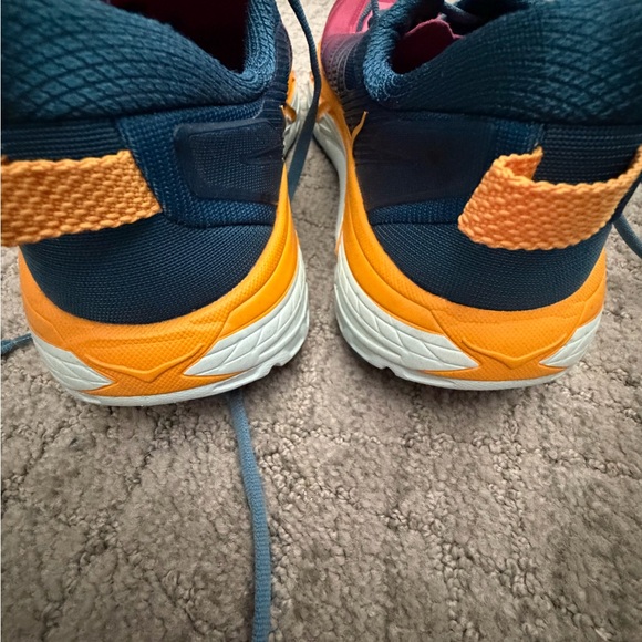 Hoka One One Women's Athletic Shoes - Pink, Blue, and Orange - Picture 4 of 8